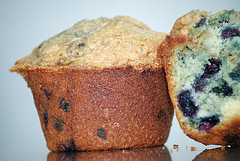blueberry muffins halves